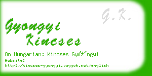 gyongyi kincses business card